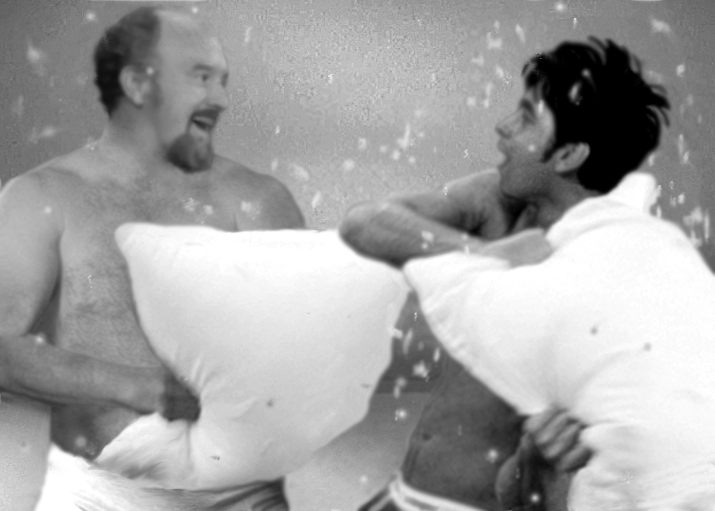 Louis CK and Ewan McGregor, Pillow Fight